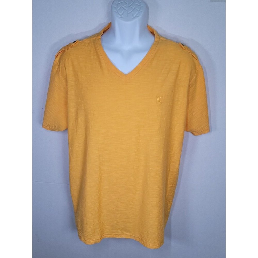 Lions Crest by English Laundry Gold Short Sleeve Cotton Blend T Shirt Size XXL